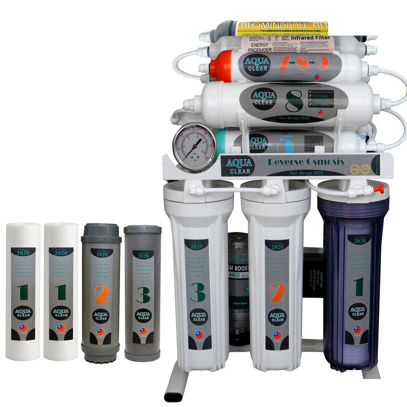 دستگاه تصفیه کننده آب آکوآ کلیر مدل NEW DESIGN2020 - GST10 به همراه فیلتر تصفیه آب مجموعه 4 عددی دستگاه تصفیه کننده آب آکوآ کلیر مدل NEW DESIGN2020 - GST10 به همراه فیلتر تصفیه آب مجموعه 4 عددی