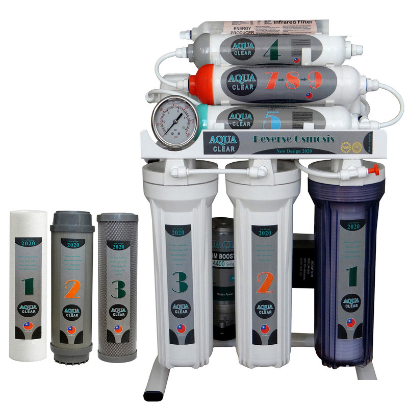 دستگاه تصفیه کننده آب آکوآ کلیر مدل NEW DESIGN2020 - GTP9 به همراه فیلتر تصفیه آب مجموعه 3 عددی