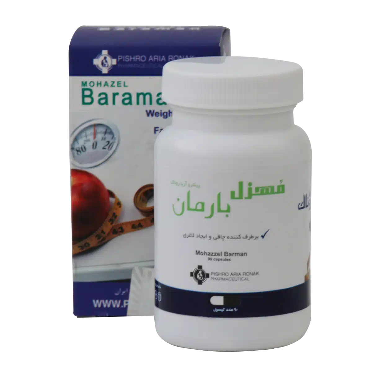 کپسول لاغری (مهزل) بارمان روناک ۹۰ عددی کپسول لاغری (مهزل) بارمان روناک ۹۰ عددی