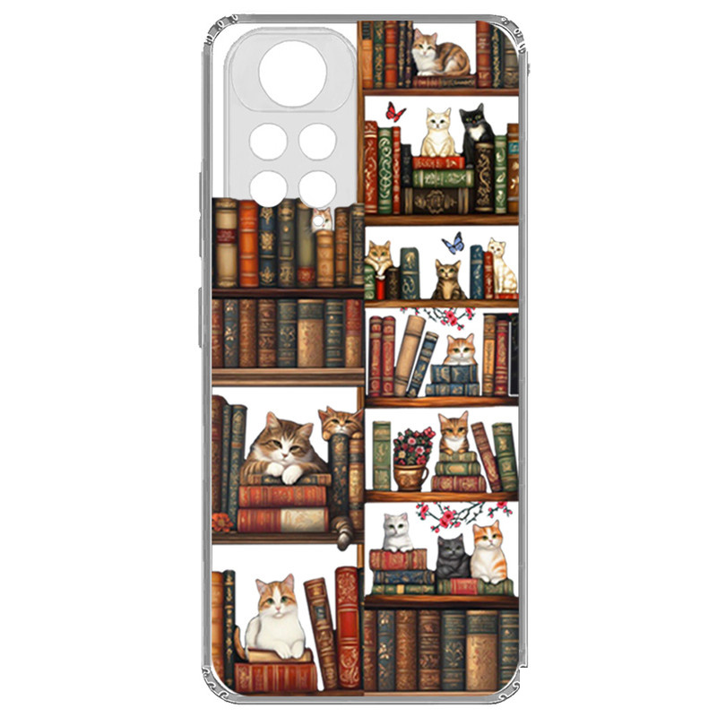 کاور مدل Cat & Books مناسب برای گوشی موبایل شیائومی Redmi Note 11 Pro کاور مدل Cat & Books مناسب برای گوشی موبایل شیائومی Redmi Note 11 Pro