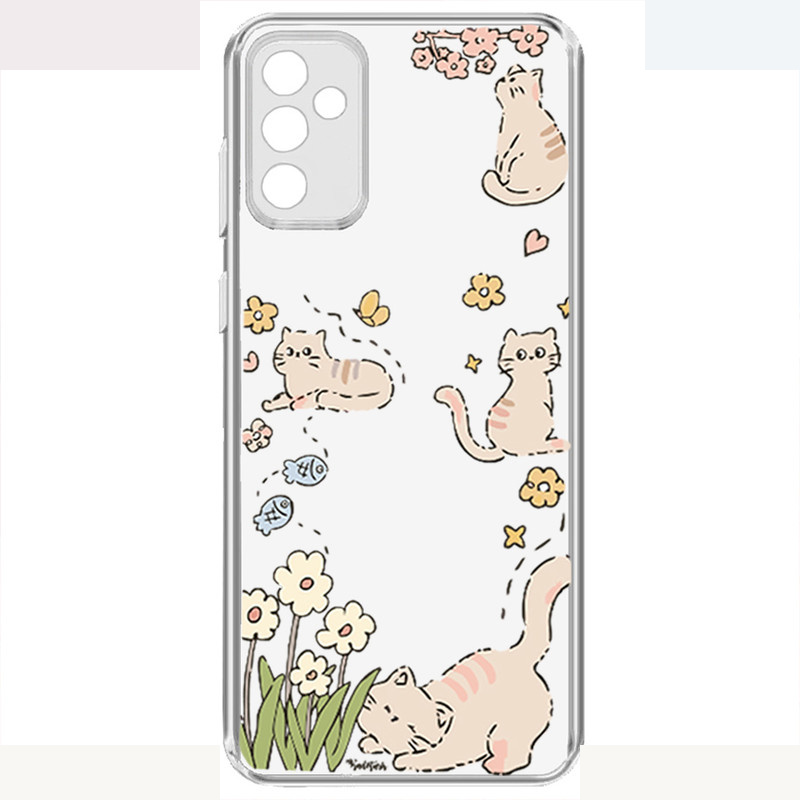 کاور طرح Cat & Flower مناسب برای گوشی موبایل سامسونگ Galaxy A54 کاور طرح Cat & Flower مناسب برای گوشی موبایل سامسونگ Galaxy A54
