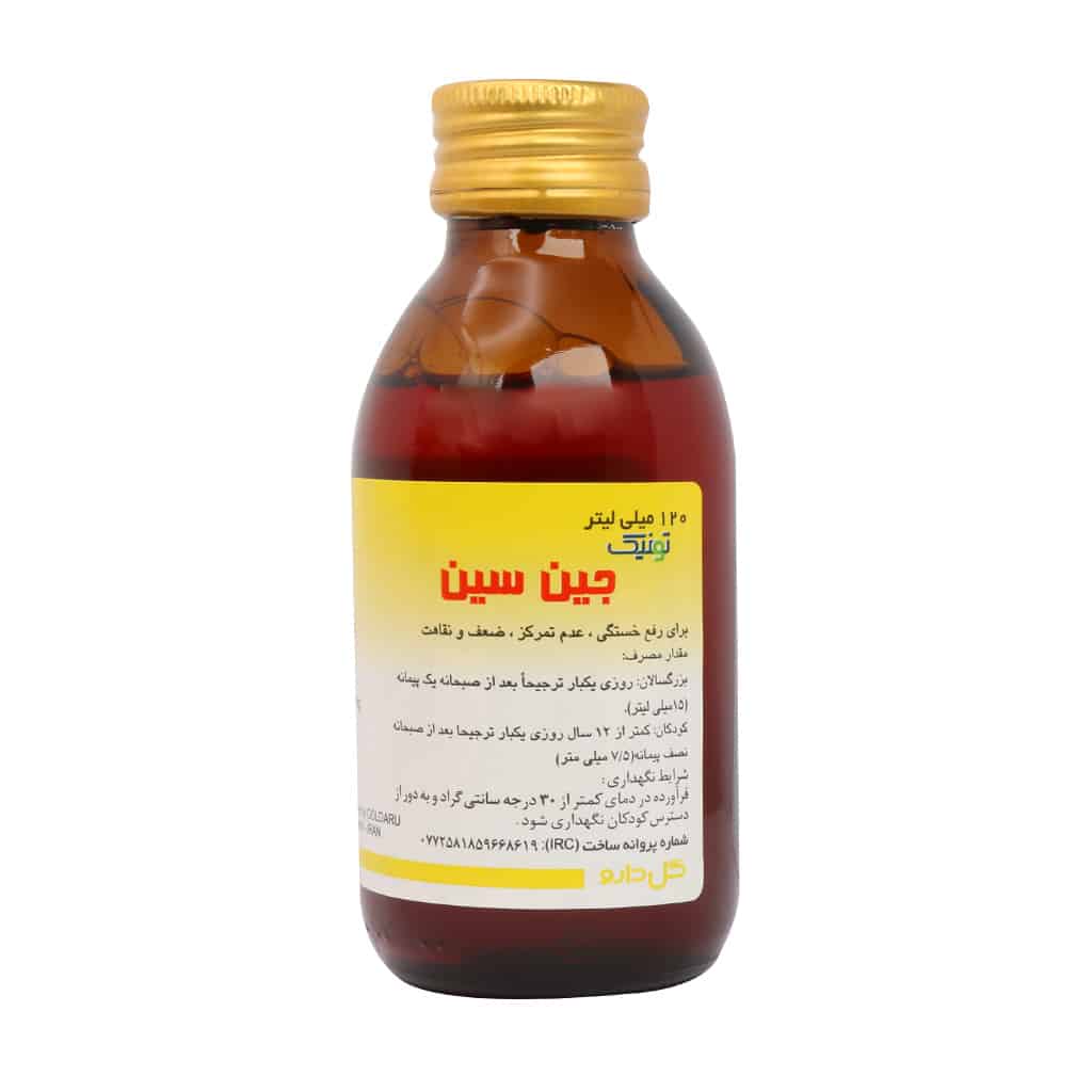 تونیک جین سین گل دارو 120 میلی لیتر تونیک جین سین گل دارو 120 میلی لیتر