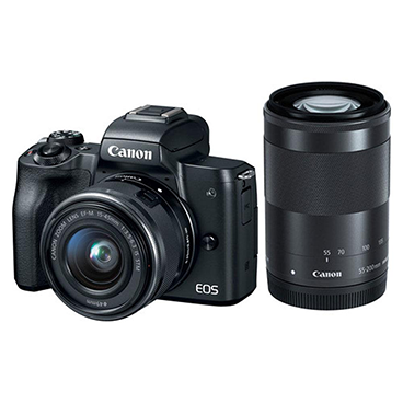 دوربین عکاسی کانن مدل EOS M50 MARK II با لنز 15-45 میلی متر و 55-200 میلی متر دوربین عکاسی کانن مدل EOS M50 MARK II با لنز 15-45 میلی متر و 55-200 میلی متر