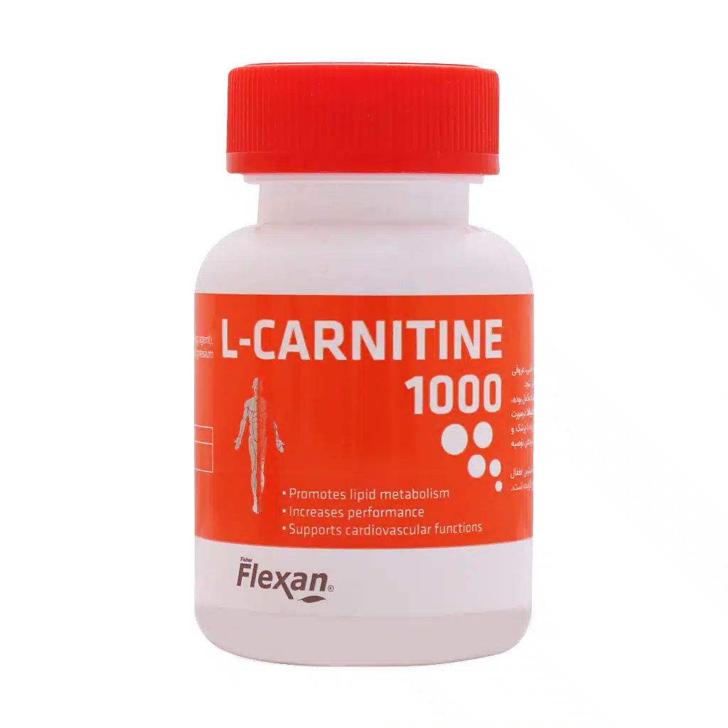 قرص ال کارنیتین 1000 میلی گرم فیشر فلکسان 30 عدد قرص ال کارنیتین 1000 میلی گرم فیشر فلکسان 30 عدد