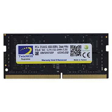 رم لپ تاپ DDR4 تک کاناله 2666 مگاهرتز CL19 توین موس مدل SODIMM ظرفیت 4 گیگابایت رم لپ تاپ DDR4 تک کاناله 2666 مگاهرتز CL19 توین موس مدل SODIMM ظرفیت 4 گیگابایت