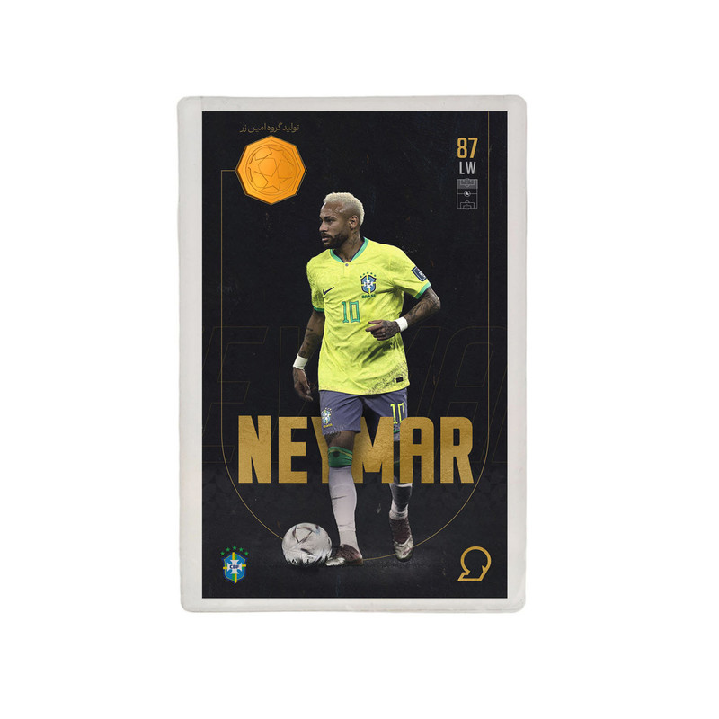 طلا گرمی 18 عیار مدوپد مدل NEYMAR طرح فوتبالی 2025 کد SO10085 طلا گرمی 18 عیار مدوپد مدل NEYMAR طرح فوتبالی 2025 کد SO10085
