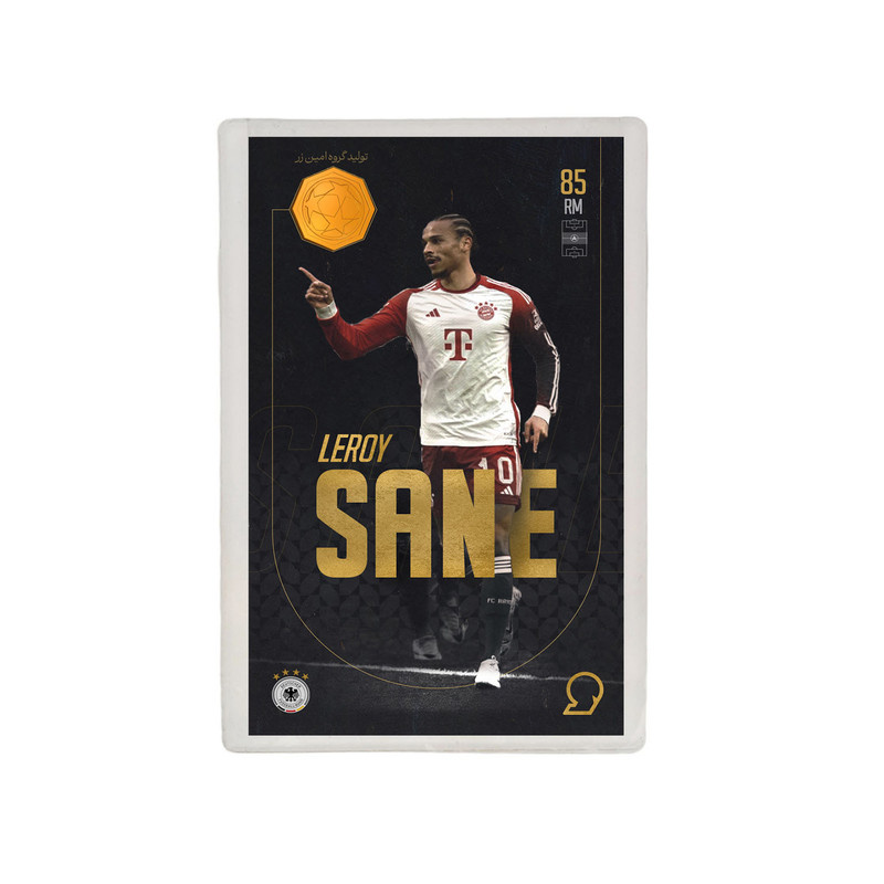 طلا گرمی 18 عیار مدوپد مدل SANE طرح فوتبالی 2025 کد SO10107 طلا گرمی 18 عیار مدوپد مدل SANE طرح فوتبالی 2025 کد SO10107