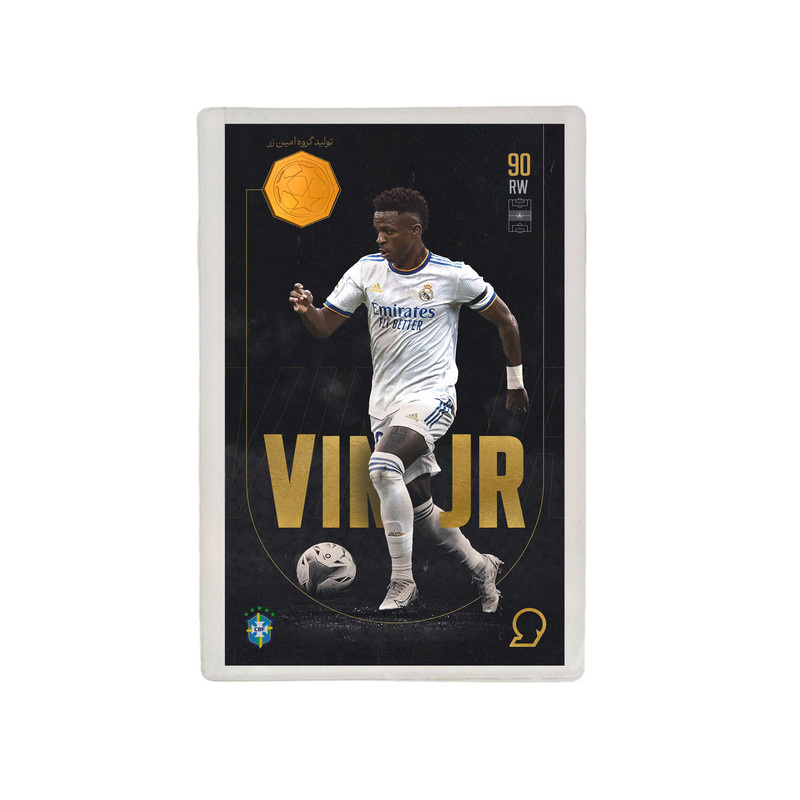 طلا گرمی 18 عیار مدوپد مدل VINI طرح فوتبالی 2025 کد SO10118 طلا گرمی 18 عیار مدوپد مدل VINI طرح فوتبالی 2025 کد SO10118