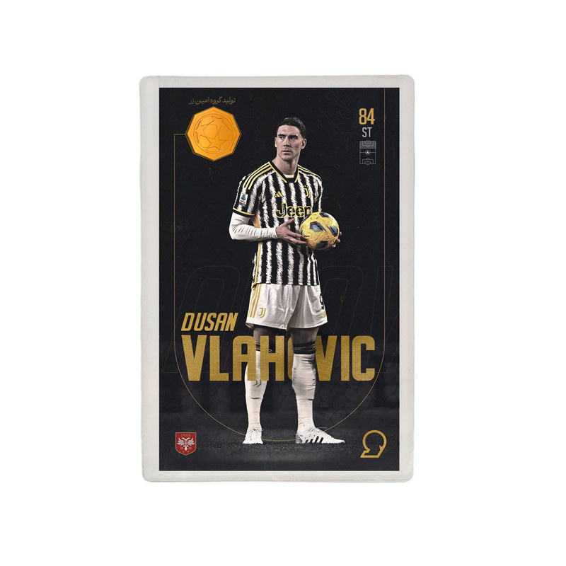 طلا گرمی 18 عیار مدوپد مدل VLAHOVIC طرح فوتبالی 2025 کد SO10120 طلا گرمی 18 عیار مدوپد مدل VLAHOVIC طرح فوتبالی 2025 کد SO10120