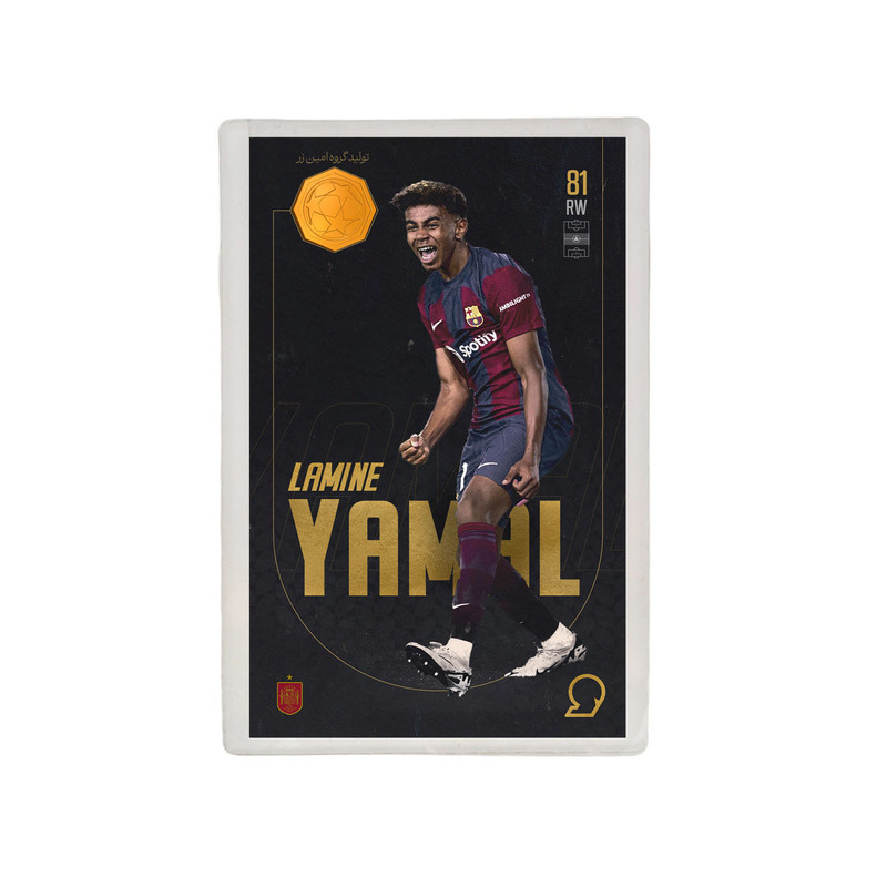 طلا گرمی 18 عیار مدوپد مدل YAMAL طرح فوتبالی 2025 کد SO10124 طلا گرمی 18 عیار مدوپد مدل YAMAL طرح فوتبالی 2025 کد SO10124