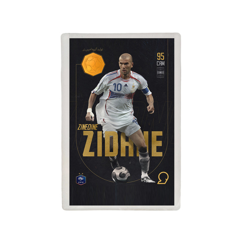 طلا گرمی 18 عیار مدوپد مدل Zinedine Zidane طرح فوتبالی 2025 کد SO10126 طلا گرمی 18 عیار مدوپد مدل Zinedine Zidane طرح فوتبالی 2025 کد SO10126