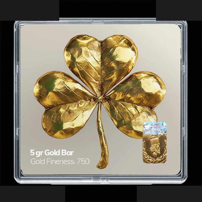 شمش طلا 18 عیار مدوپد مدل گل کد SG11832