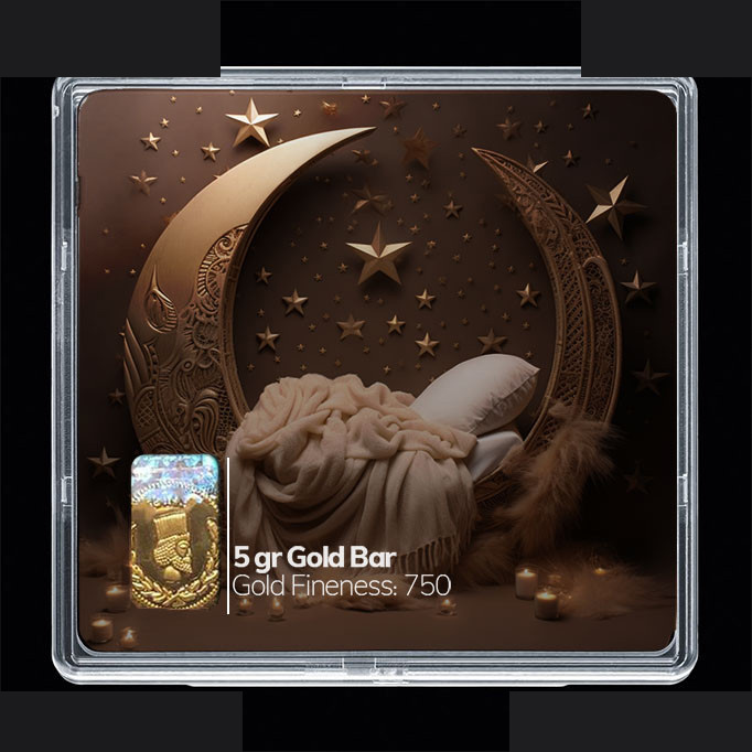 شمش طلا 18 عیار مدوپد مدل سبد و گل کد SG10313 شمش طلا 18 عیار مدوپد مدل سبد و گل کد SG10313