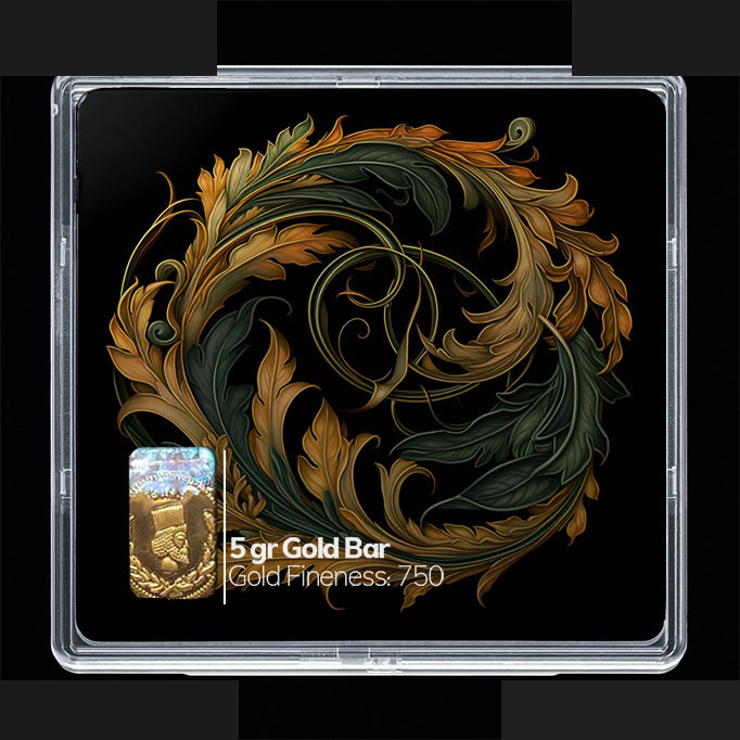 شمش طلا 18 عیار مدوپد مدل مینیاتور کد SG10209