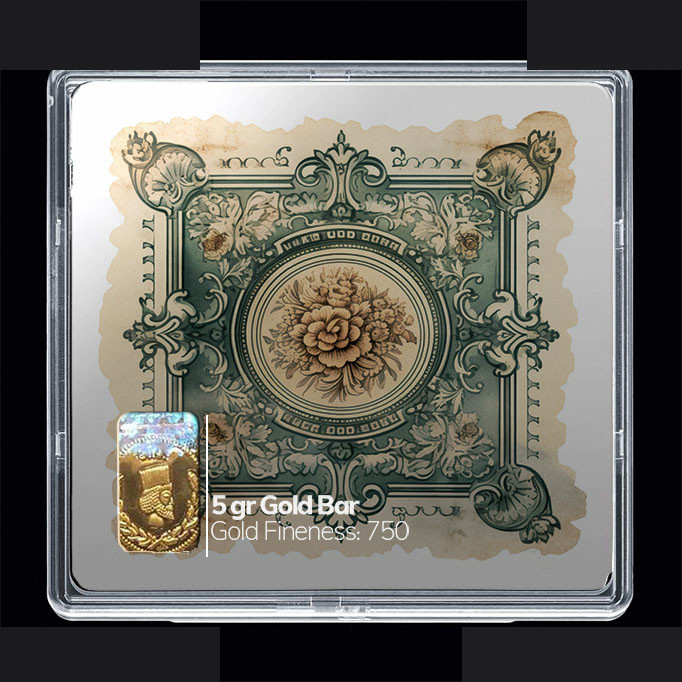 شمش طلا 18 عیار مدوپد مدل تمبر کد SG10193 شمش طلا 18 عیار مدوپد مدل تمبر کد SG10193