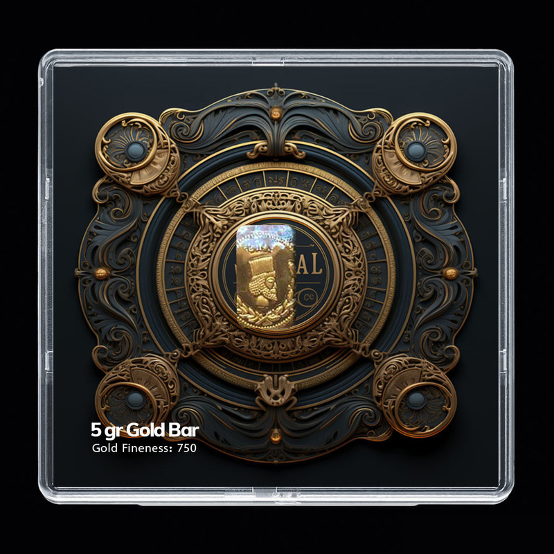 شمش طلا 18 عیار مدوپد مدل sannal کد SG-10210 شمش طلا 18 عیار مدوپد مدل sannal کد SG-10210