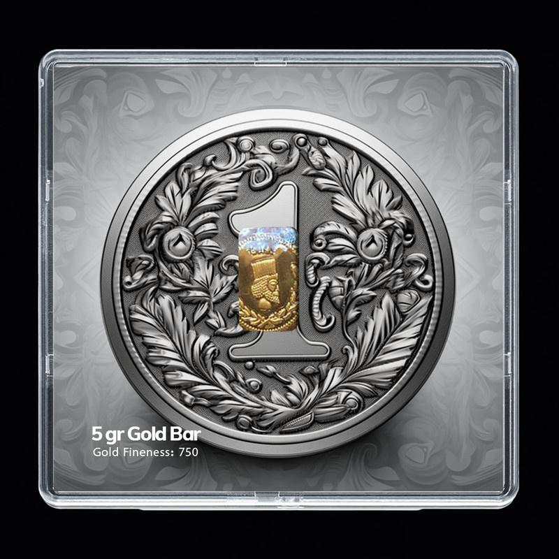 شمش طلا 18 عیار مدوپد مدل عدد 1 کد SG-10197 شمش طلا 18 عیار مدوپد مدل عدد 1 کد SG-10197