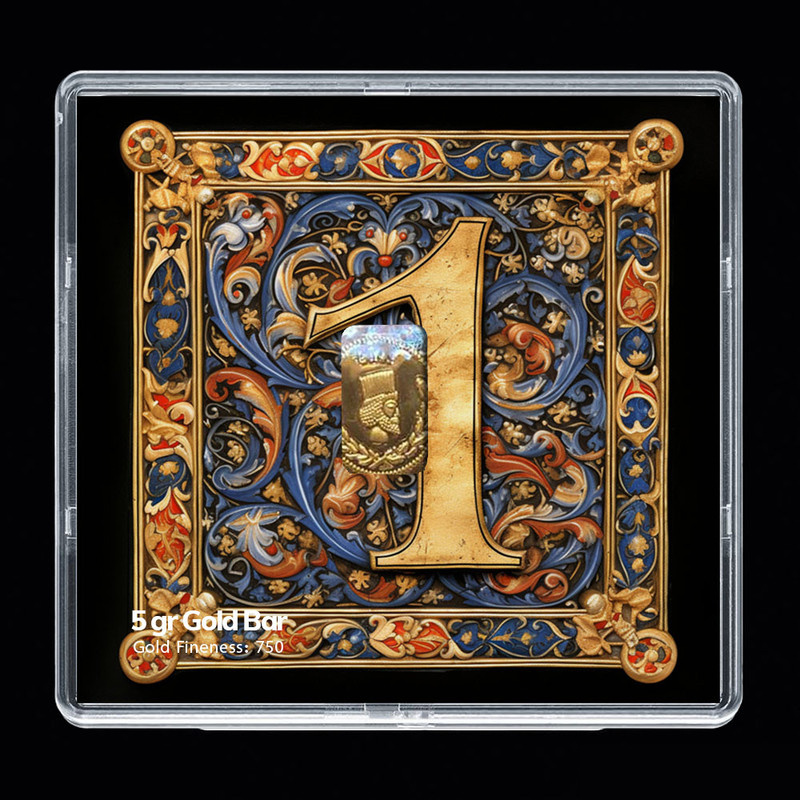 شمش طلا 18 عیار مدوپد مدل عدد 1 کد SG-10179 شمش طلا 18 عیار مدوپد مدل عدد 1 کد SG-10179