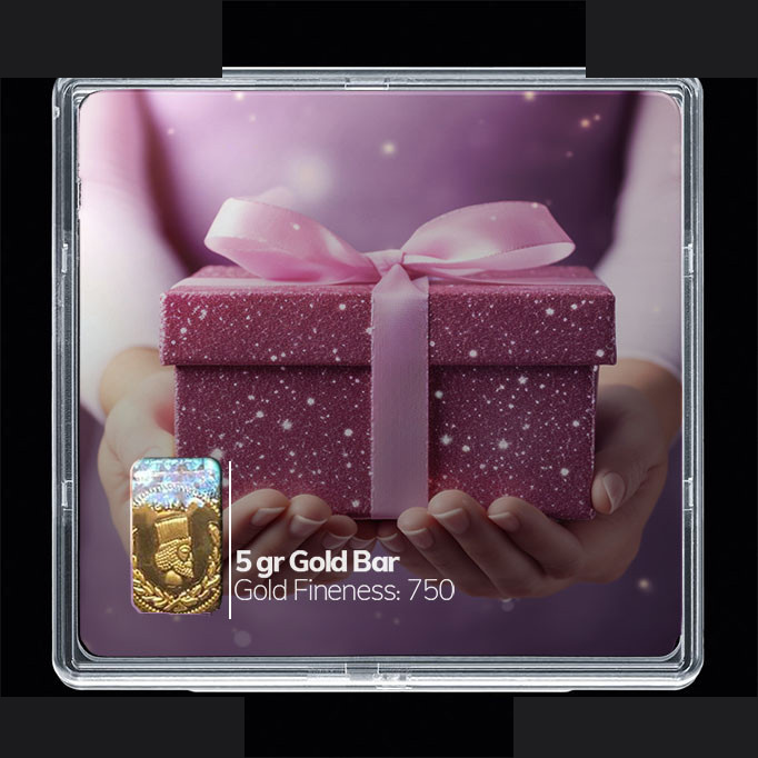 شمش طلا 18 عیار مدوپد مدل کادو کد SG10621