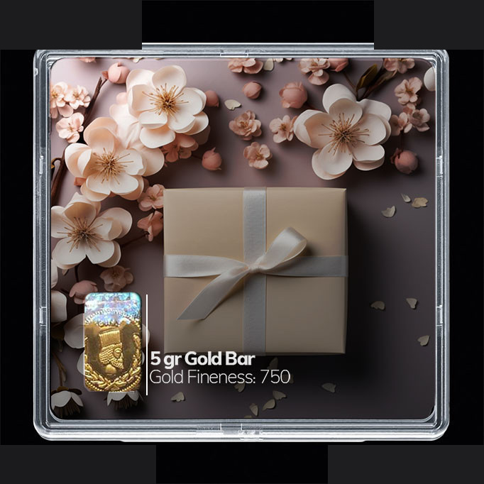 شمش طلا 18 عیار مدوپد مدل کادو کد SG10646