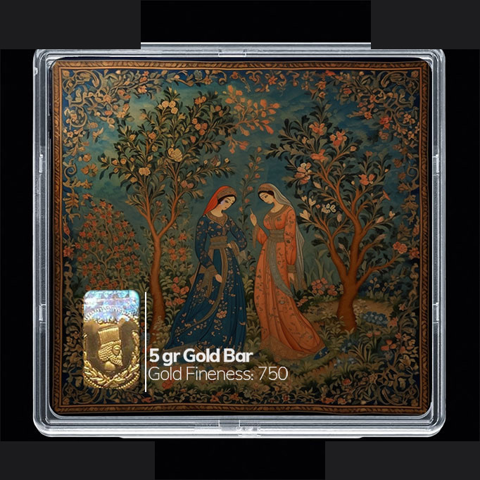 شمش طلا 18 عیار مدوپد مدل دختر مینیاتوری کد SG10662