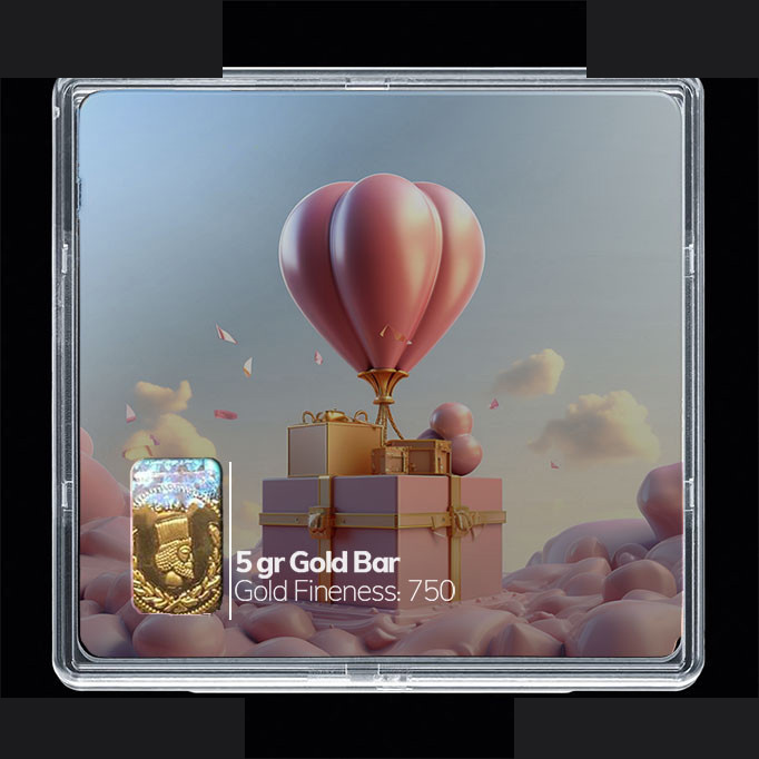 شمش طلا 18 عیار مدوپد مدل کادو کد SG10679