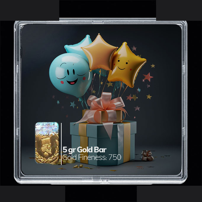 شمش طلا 18 عیار مدوپد مدل کادو کد SG10681