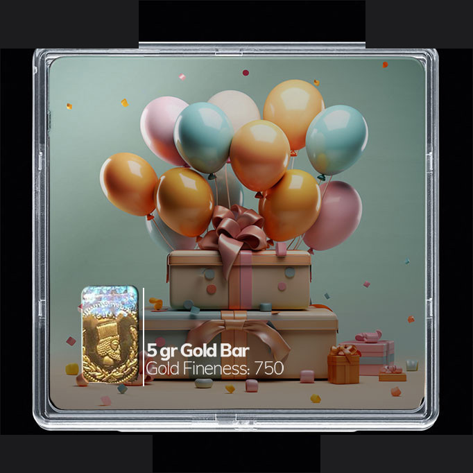 شمش طلا 18 عیار مدوپد مدل کادو  کد SG10712