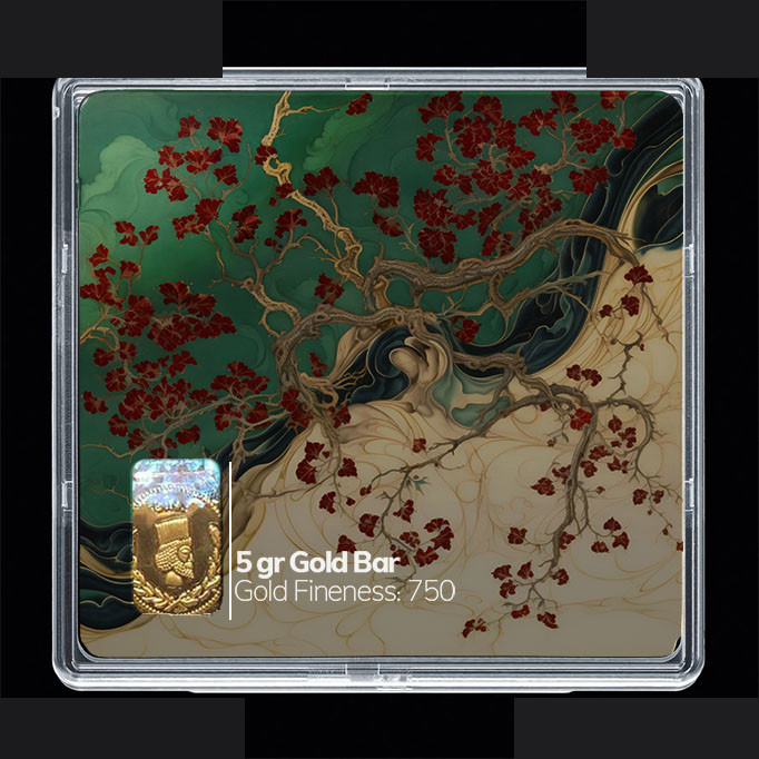 شمش طلا 18 عیار مدوپد مدل مینیاتور کد SG10724 شمش طلا 18 عیار مدوپد مدل مینیاتور کد SG10724