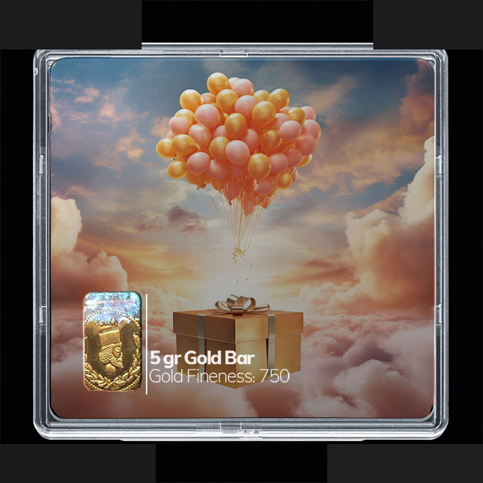 شمش طلا 18 عیار مدوپد مدل کادو کد SG10727