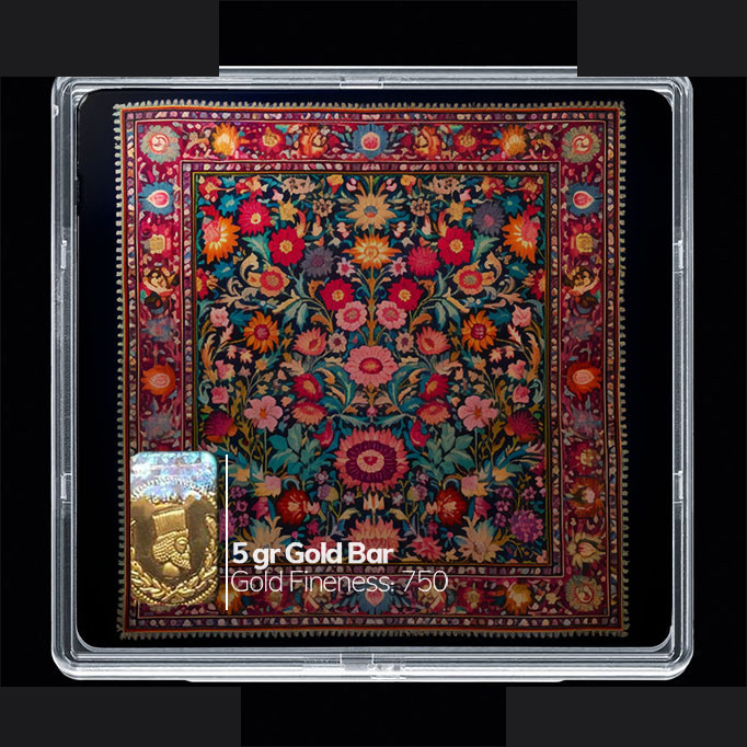 شمش طلا 18 عیار مدوپد مدل مینیاتور  کد SG10799