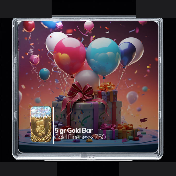 شمش طلا 18 عیار مدوپد مدل کادو کد SG10843