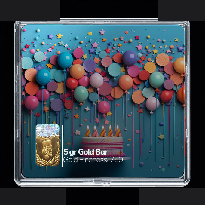 شمش طلا 18 عیار مدوپد مدل کیک کد SG10882