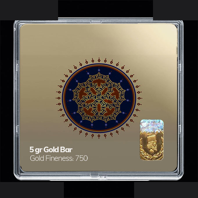 شمش طلا 18 عیار مدوپد مدل مذهبی کد SG11154