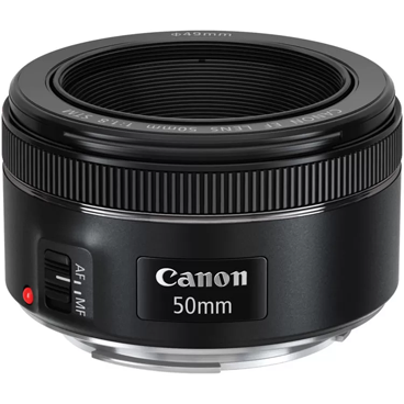 لنز دوربین کانن مدل EF 50mm F/1.8 STM با لوازم جانبی 