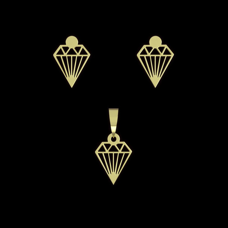 نیم ست طلا 18 عیار زنانه مدوپد مدل الماس کد NA10219 نیم ست طلا 18 عیار زنانه مدوپد مدل الماس کد NA10219