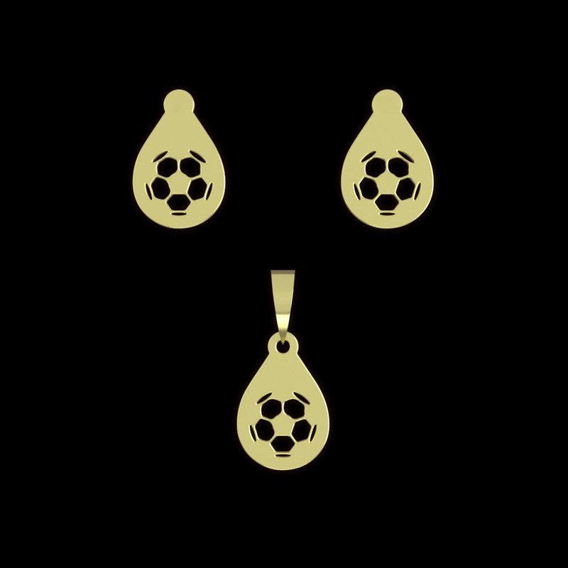 نیم ست طلا 18 عیار زنانه مدوپد مدل توپ فوتبال کد NA11885 نیم ست طلا 18 عیار زنانه مدوپد مدل توپ فوتبال کد NA11885