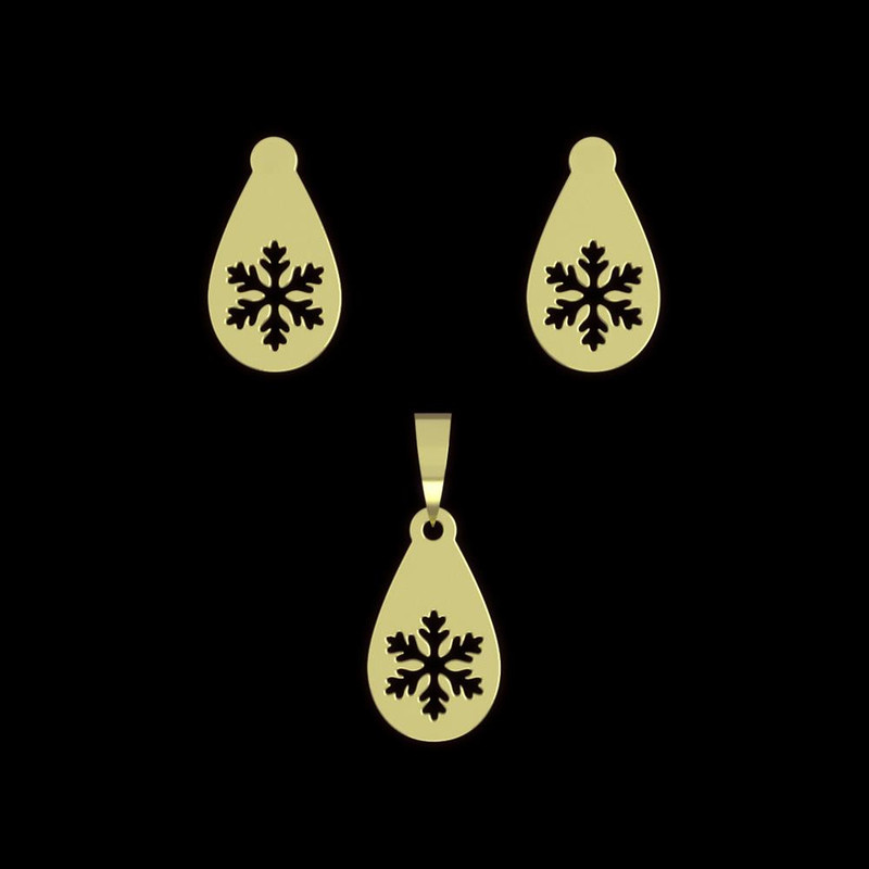 نیم ست طلا 18 عیار زنانه مدوپد مدل برف کد NA11886 نیم ست طلا 18 عیار زنانه مدوپد مدل برف کد NA11886