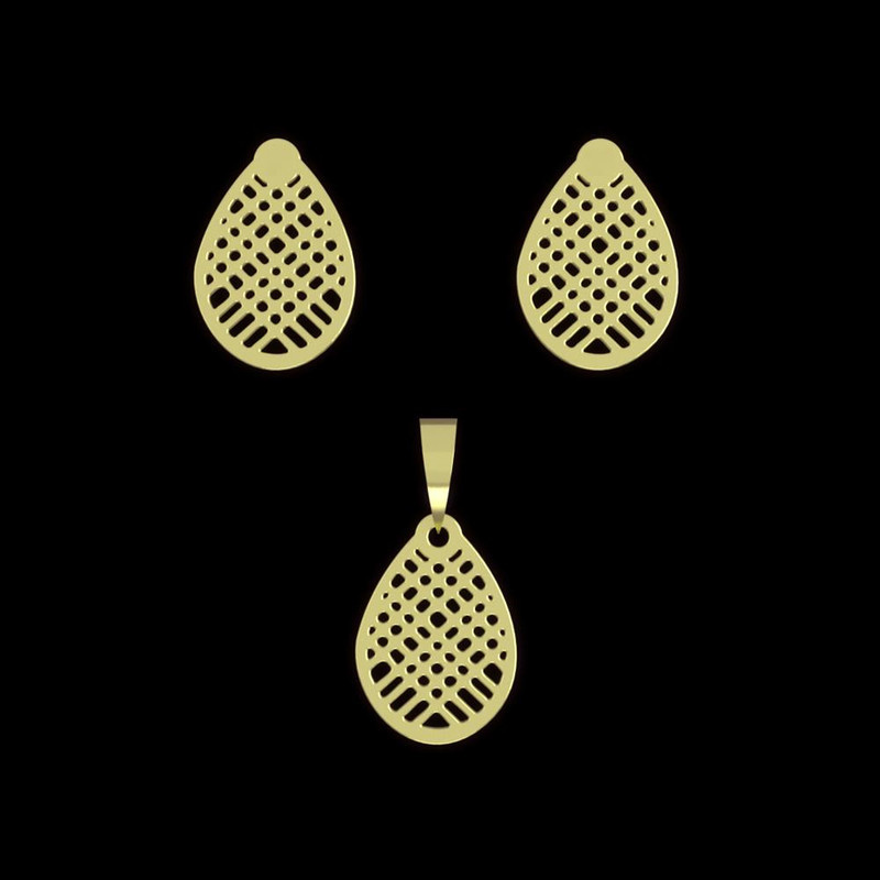 نیم ست طلا 18 عیار زنانه مدوپد مدل هندسی کد NA11892 نیم ست طلا 18 عیار زنانه مدوپد مدل هندسی کد NA11892