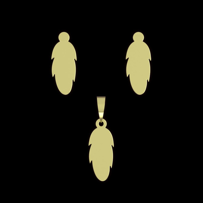 نیم ست طلا 18 عیار زنانه مدوپد مدل پر کد NA12123 نیم ست طلا 18 عیار زنانه مدوپد مدل پر کد NA12123