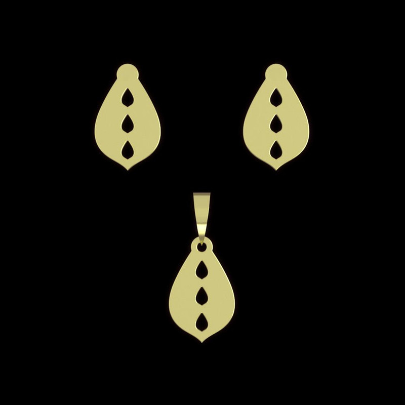 نیم ست طلا 18 عیار زنانه مدوپد مدل اشک و قطره کد NA12285 نیم ست طلا 18 عیار زنانه مدوپد مدل اشک و قطره کد NA12285