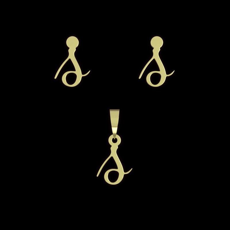 نیم ست طلا 18 عیار زنانه مدوپد مدل حرف s کد NA12295 نیم ست طلا 18 عیار زنانه مدوپد مدل حرف s کد NA12295