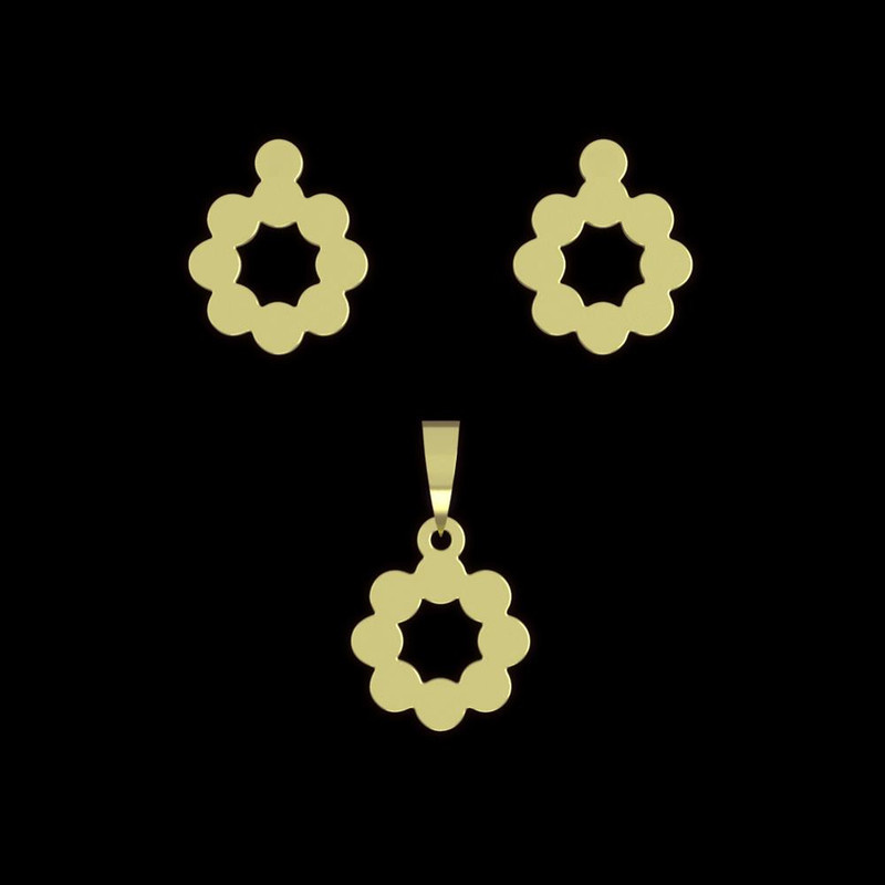 نیم ست طلا 18 عیار زنانه مدوپد مدل حلقه کد NA12668 نیم ست طلا 18 عیار زنانه مدوپد مدل حلقه کد NA12668