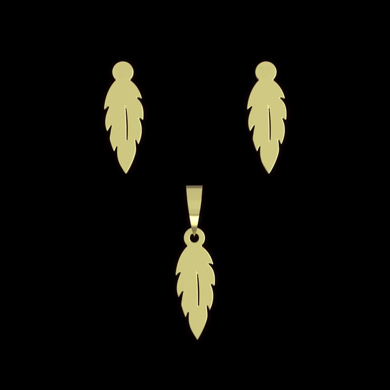 نیم ست طلا 18 عیار زنانه مدوپد مدل پر کد NA12694 نیم ست طلا 18 عیار زنانه مدوپد مدل پر کد NA12694