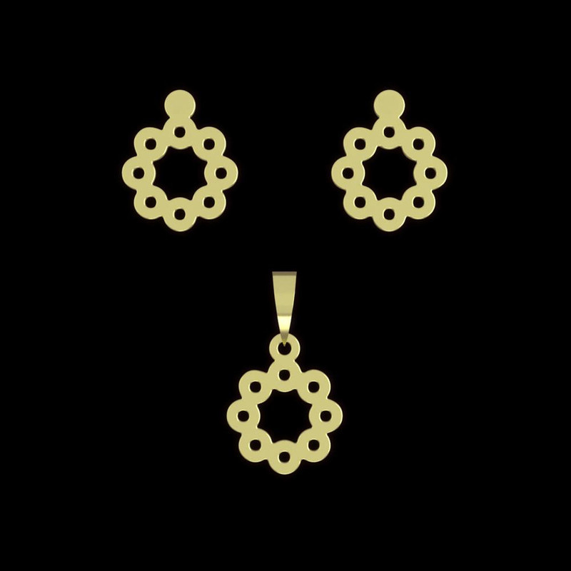 نیم ست طلا 18 عیار زنانه مدوپد مدل حلقه کد NA12708 نیم ست طلا 18 عیار زنانه مدوپد مدل حلقه کد NA12708