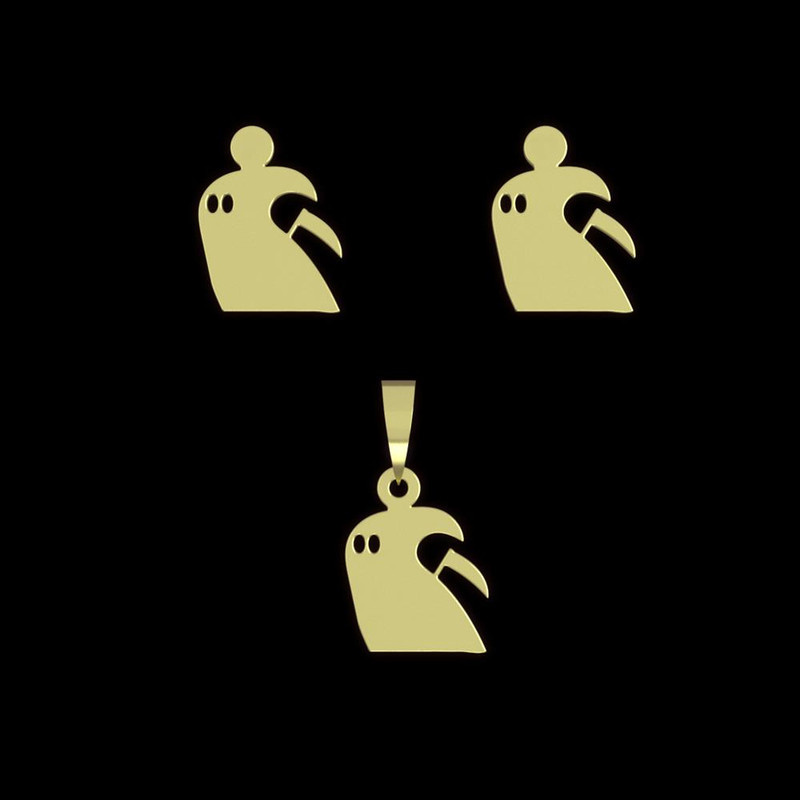 نیم ست طلا 18 عیار زنانه مدوپد مدل روح کد NA12885 نیم ست طلا 18 عیار زنانه مدوپد مدل روح کد NA12885