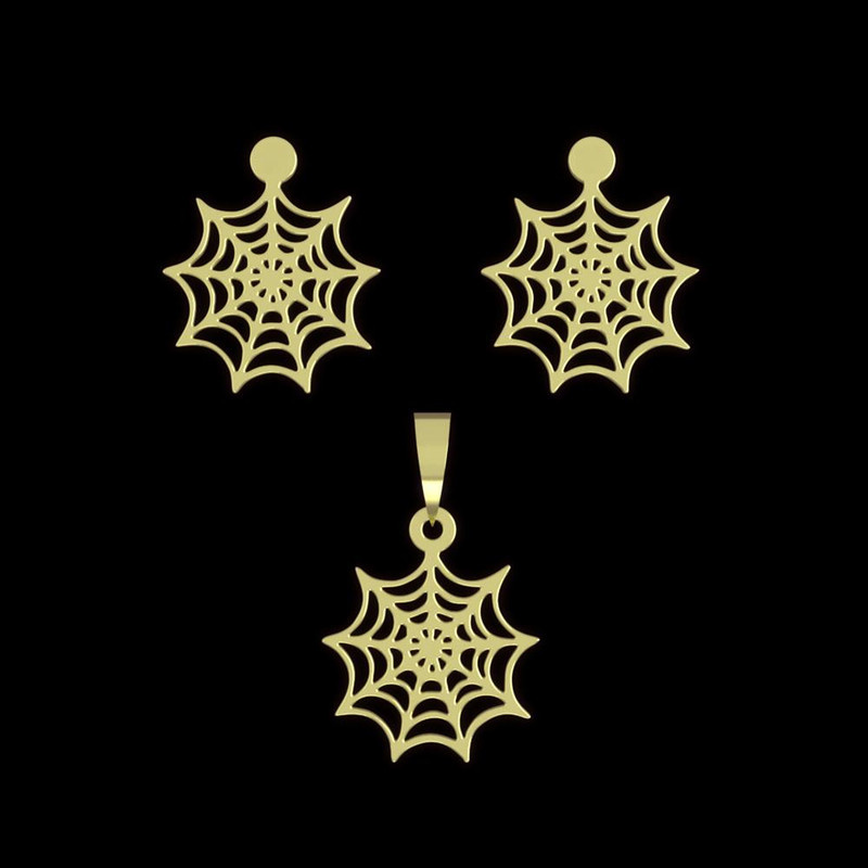 نیم ست طلا 18 عیار زنانه مدوپد مدل تارعنکبوت کد NA12981 نیم ست طلا 18 عیار زنانه مدوپد مدل تارعنکبوت کد NA12981