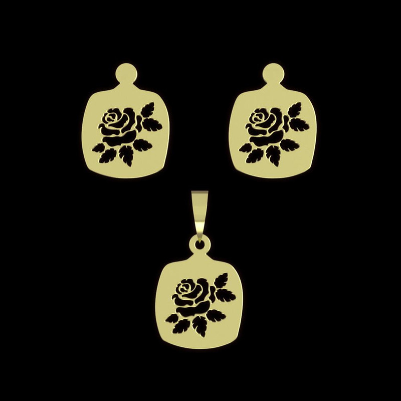 نیم ست طلا 18 عیار زنانه مدوپد مدل دایره کد NA12990 نیم ست طلا 18 عیار زنانه مدوپد مدل دایره کد NA12990