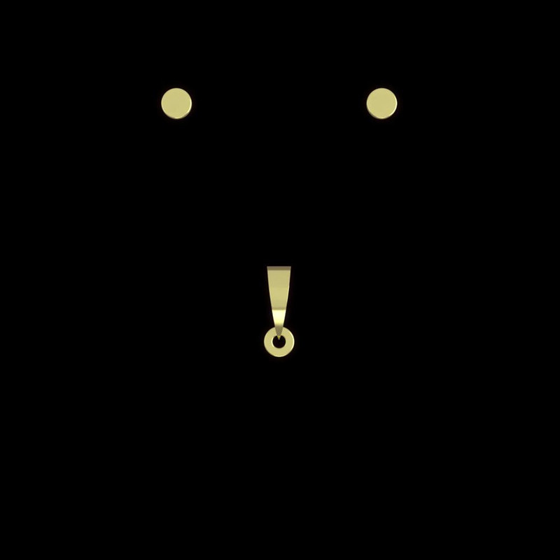 نیم ست طلا 18 عیار زنانه مدوپد مدل قلب کد NA13033