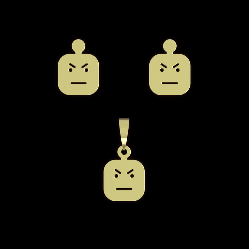 نیم ست طلا 18 عیار زنانه مدوپد مدل ایموجی کد NA13220 نیم ست طلا 18 عیار زنانه مدوپد مدل ایموجی کد NA13220